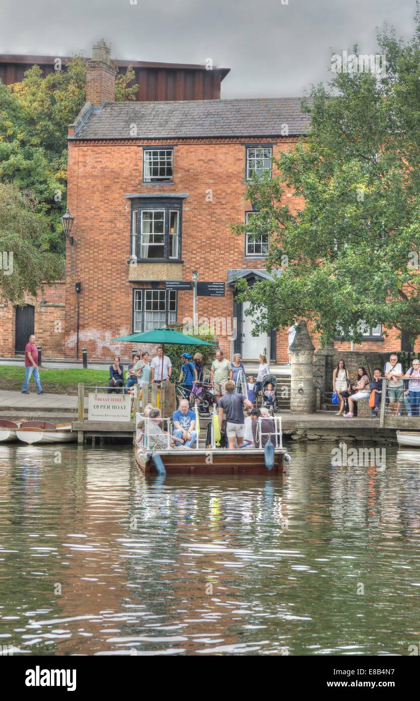 chain ferry stratford upon avon Stock Photo