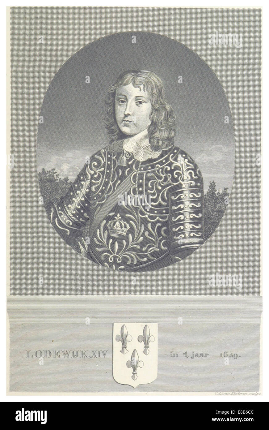 AREND(13) p101 LODEWIJK XIV (1649) Stock Photo
