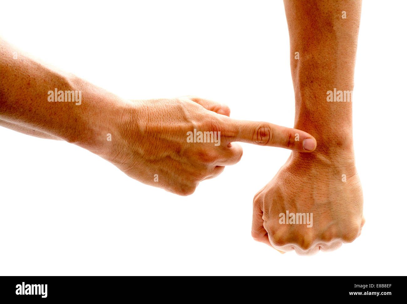 Showing time Stock Photo - Alamy