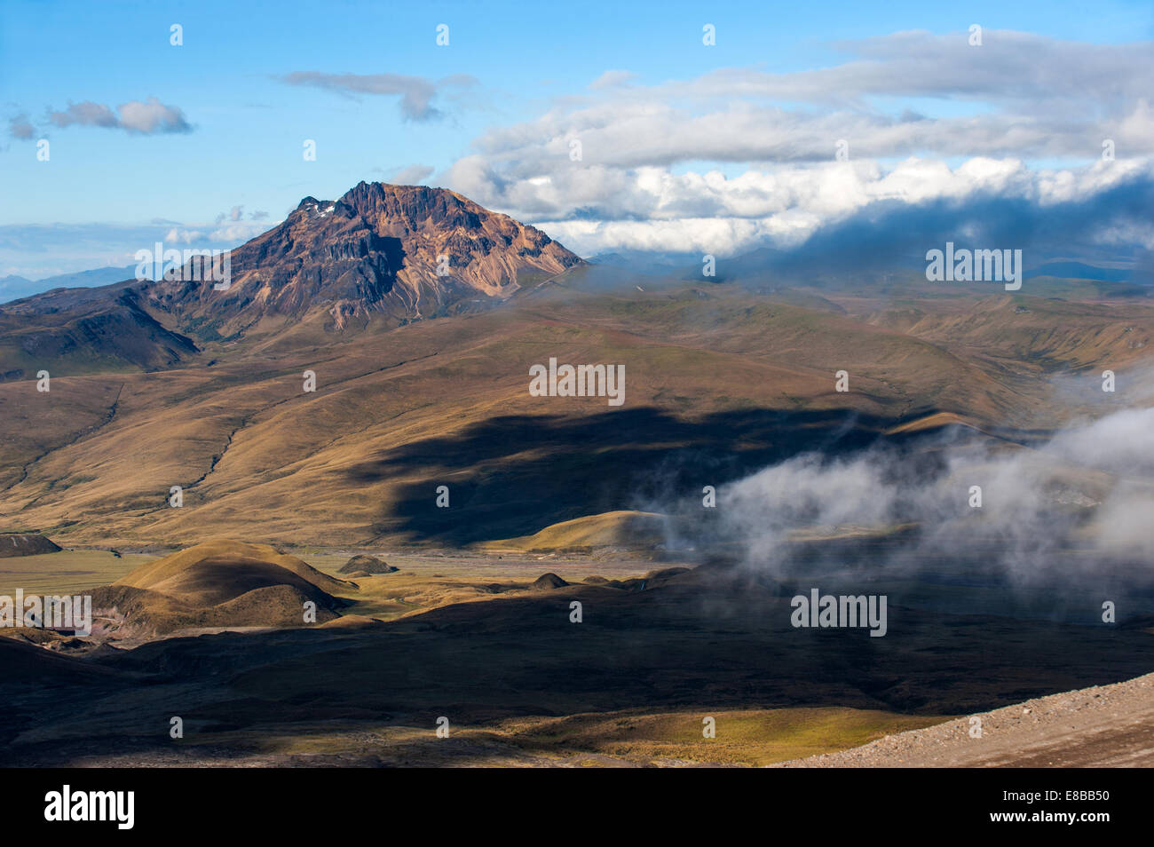 Sinchulagua Volcano,  Andean Highlands of Ecuador, South America Stock Photo