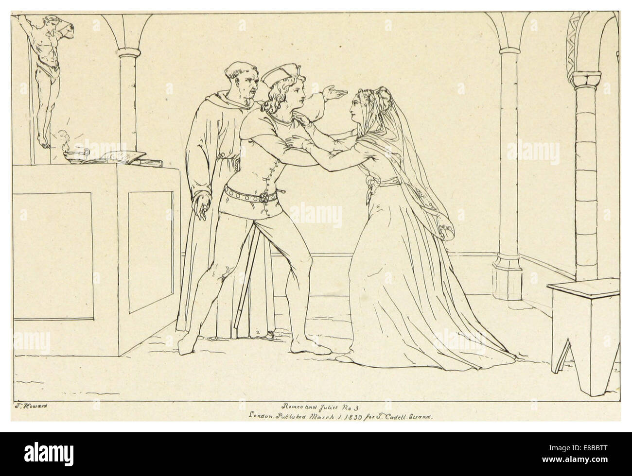 HOWARD(1828-33) Shakspeare, Romeo and Juliet, vol5, p149 Stock Photo