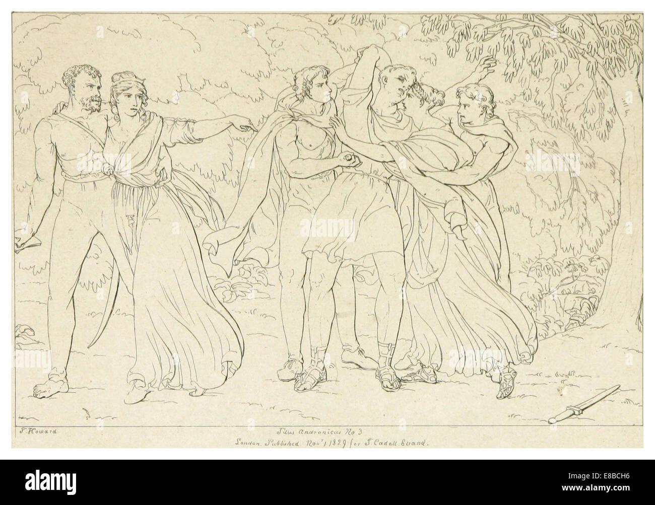 HOWARD(1828-33) Shakspeare, Titus Andronicus, vol5, p259 Stock Photo ...