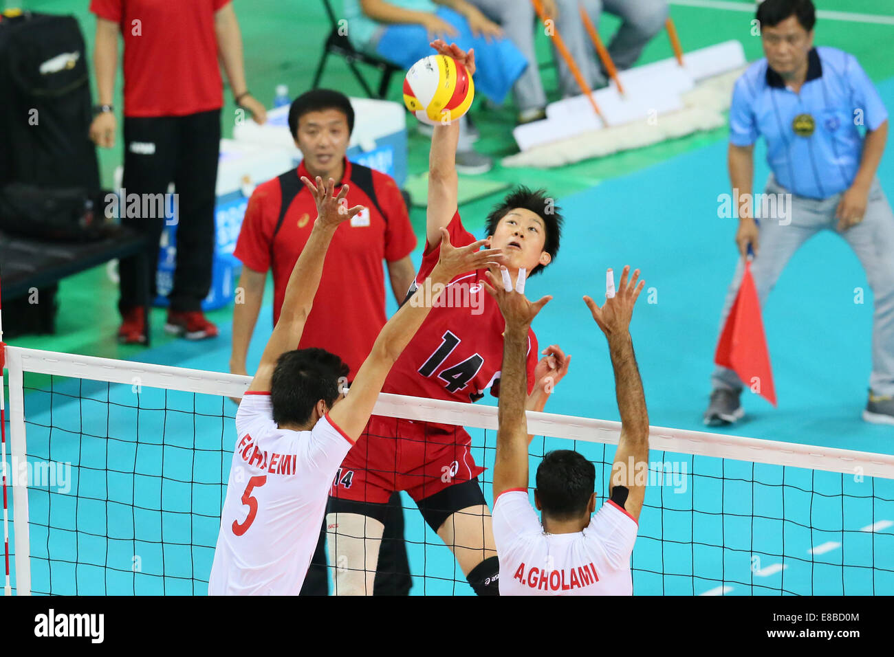 Incheon South Korea Rd Oct Yuki Ishikawa Jpn Volleyball Men S Final Between Japan