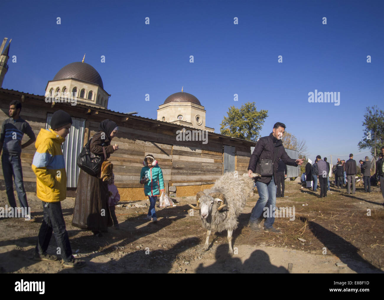 Muslims celebrate major Islamic holiday. 4th Oct, 2014. Eid alAdha, or