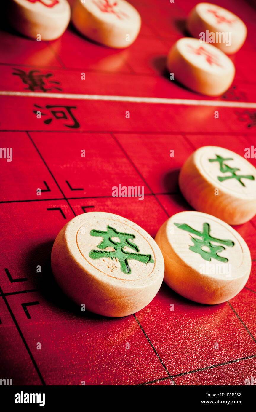 game of Xiangqi or Chinese chess Stock Photo