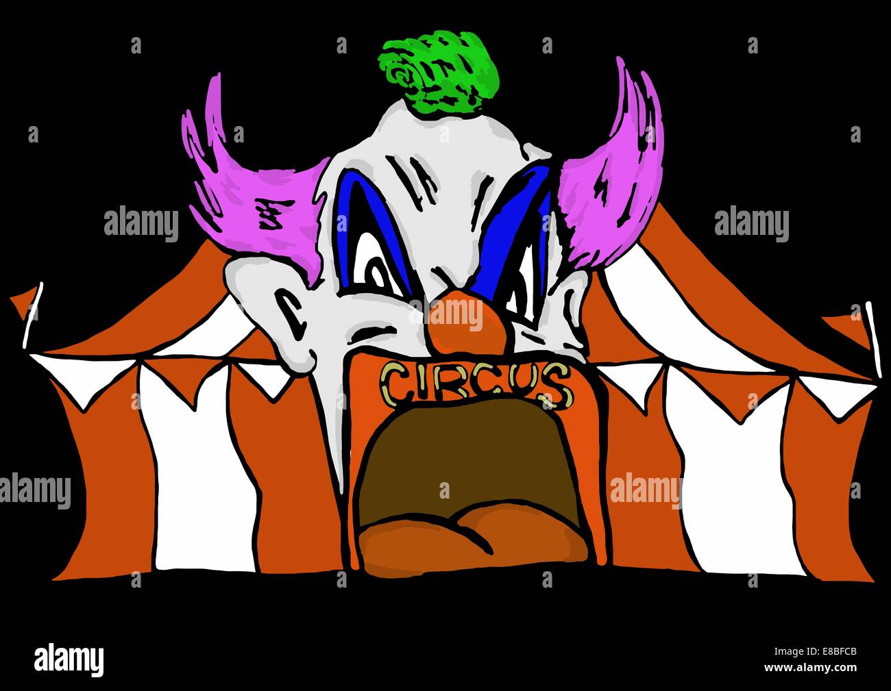 Circus clown painting hi-res stock photography and images - Alamy