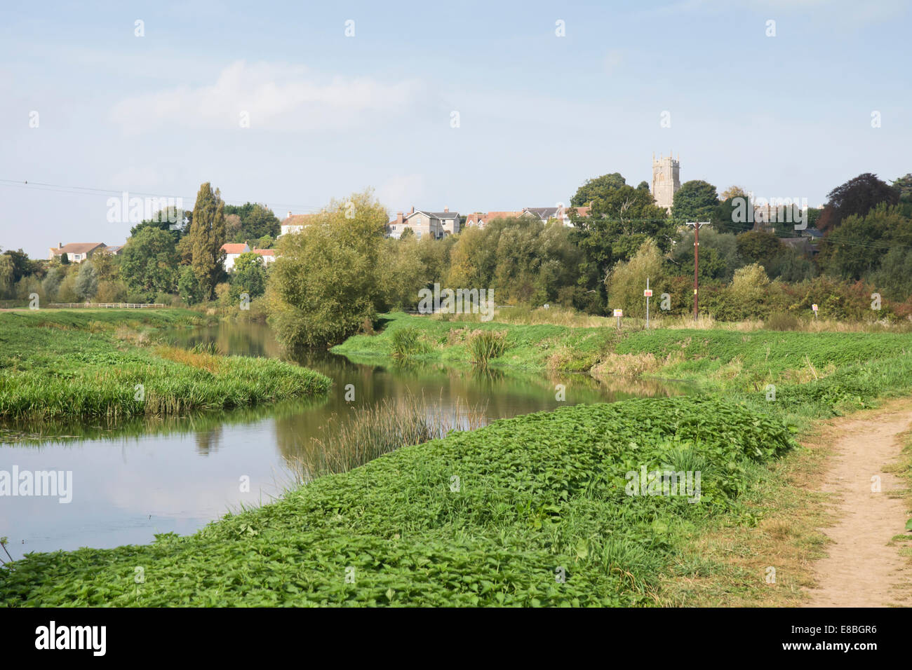 Langport a small town in Somerset, England UK The River Parrett Stock