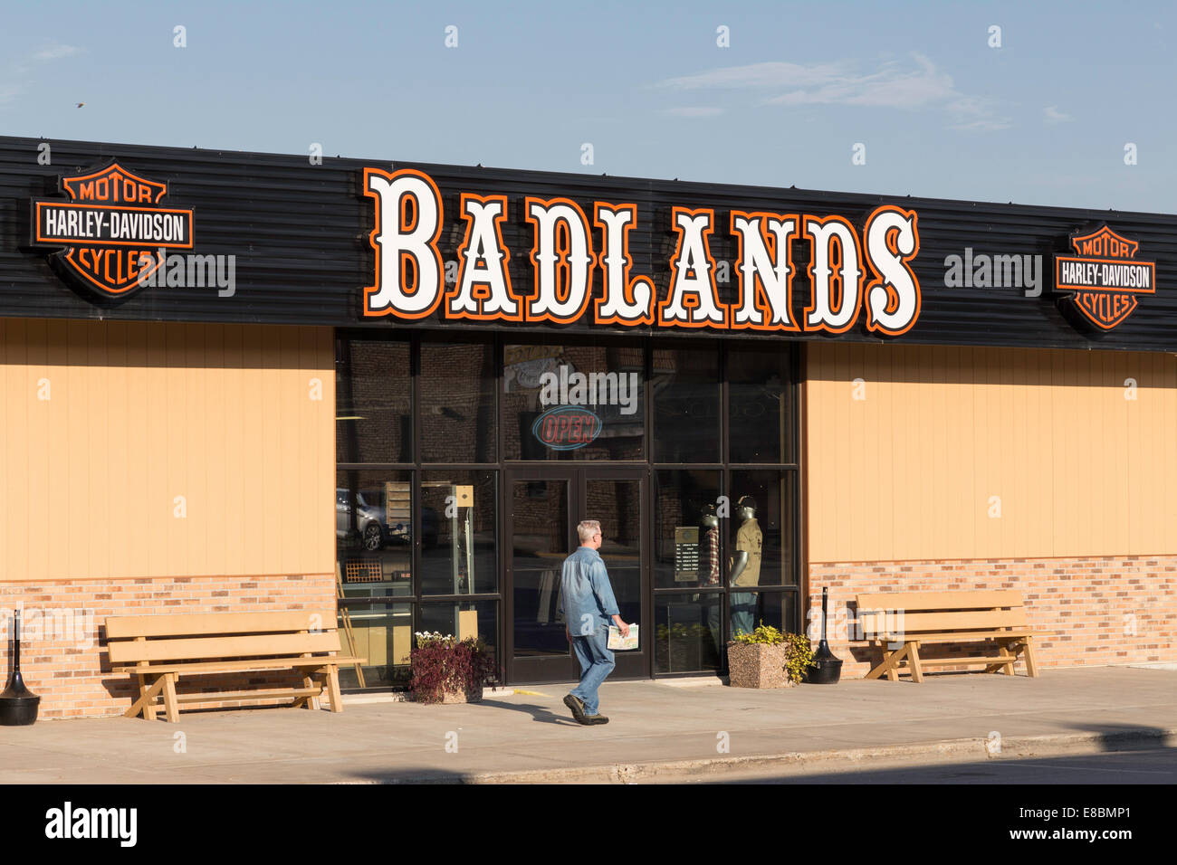 Badlands Harley Davidson Dealership. Main Street, Wall, South Dakota