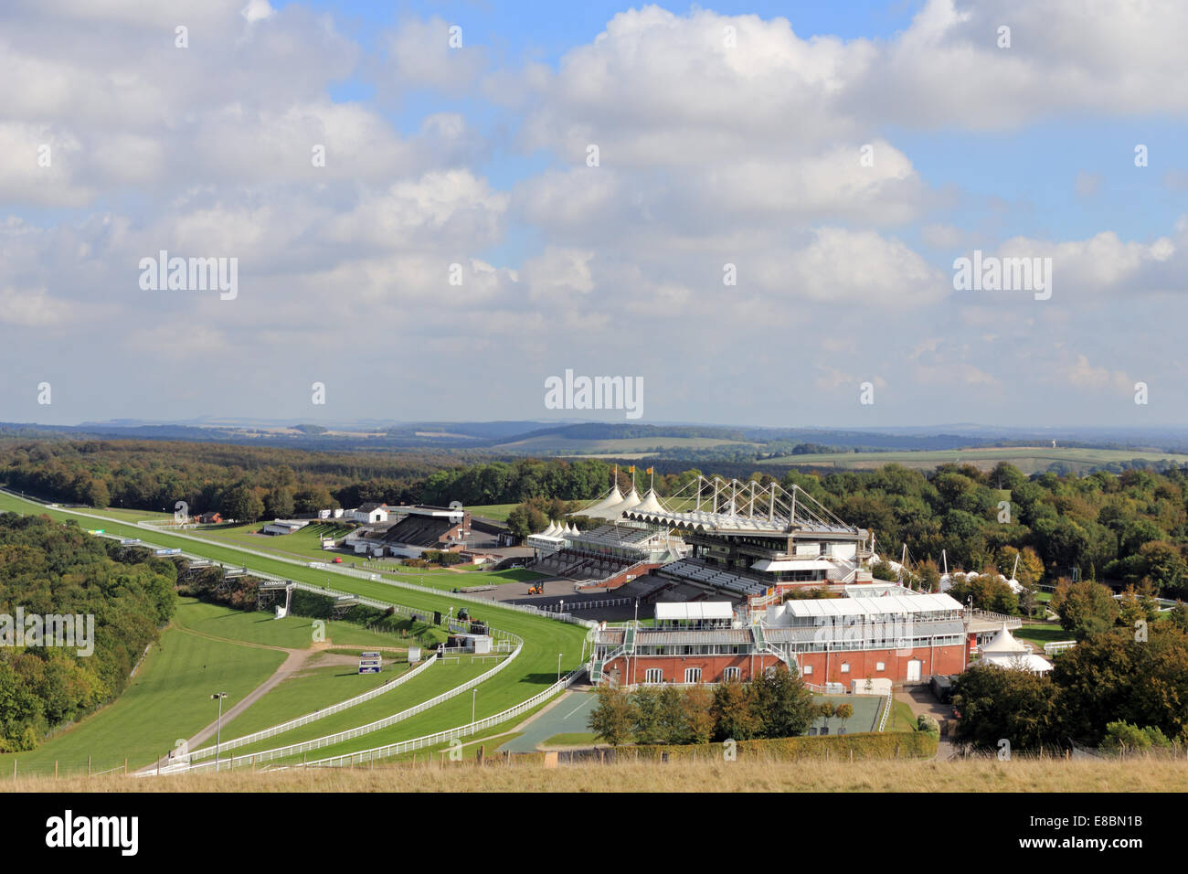 Goodwood Horse Racing Course Sussex, UK. Stock Photo