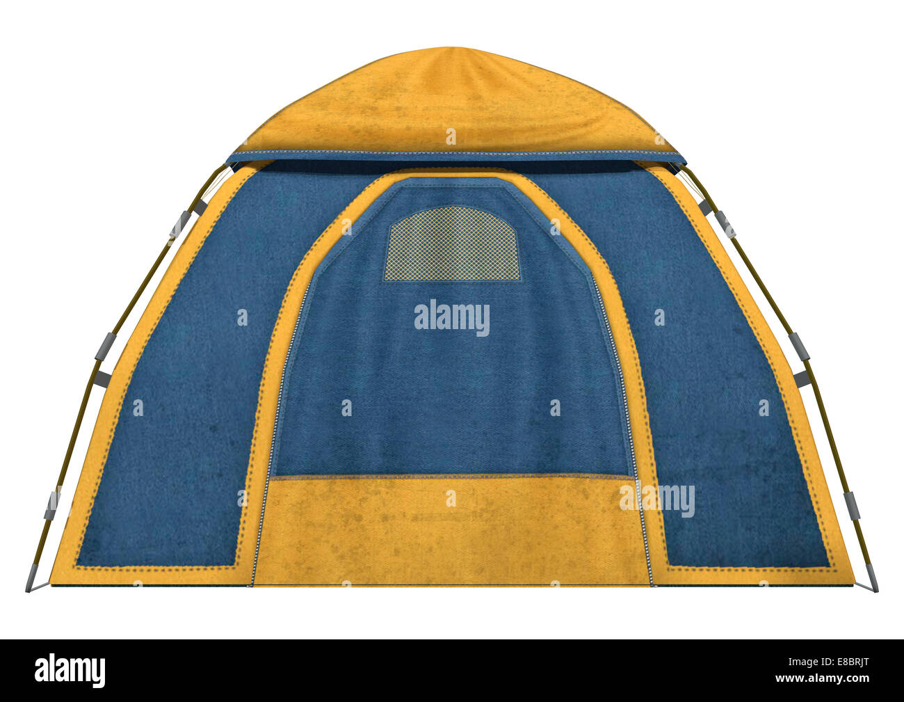 3D digital render of a camping tent isolated on white background Stock ...