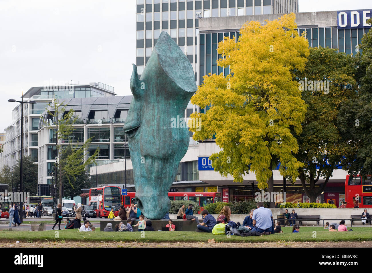 View of the horses head monument Marble Arch London England Stock Photo