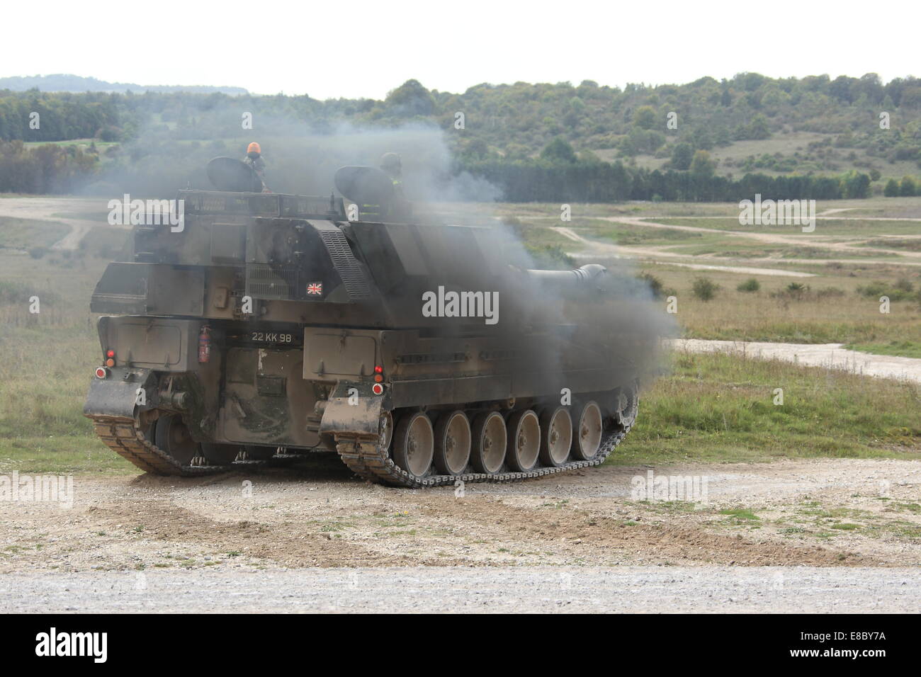 AS90 155mm self-propelled gun Stock Photo