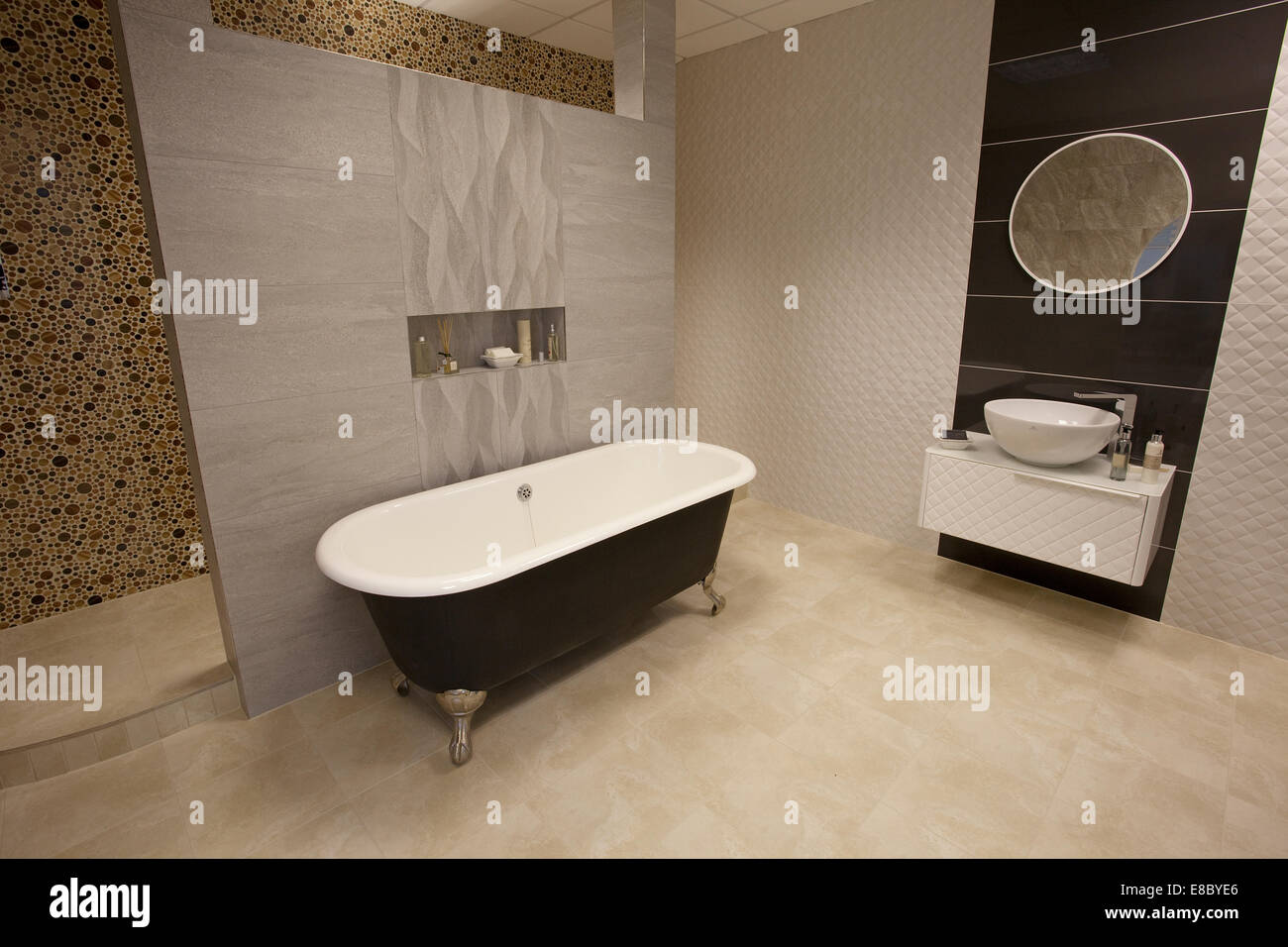 designer bathroom Stock Photo