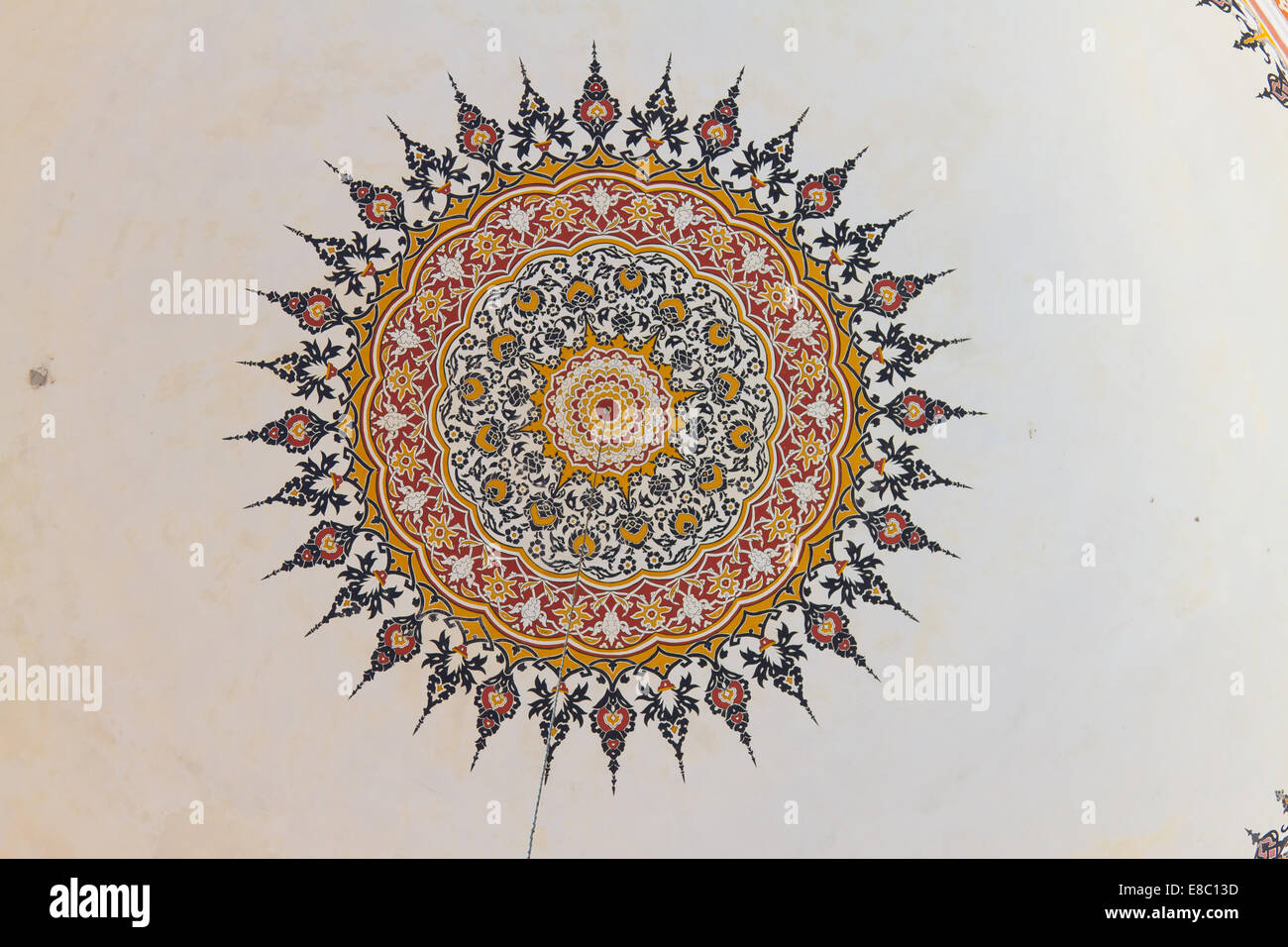 Interior view of a dome from Selimiye Mosque courtyard, Edirne, Turkey Stock Photo