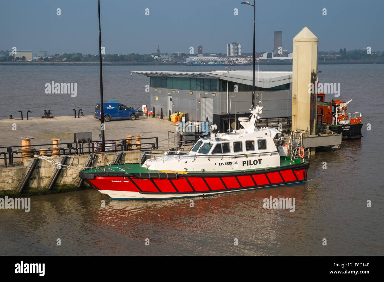 Pilot boat, River Mersey, West Waterloo Dock, Liverpool, Merseyside, England UK Stock Photo Alamy