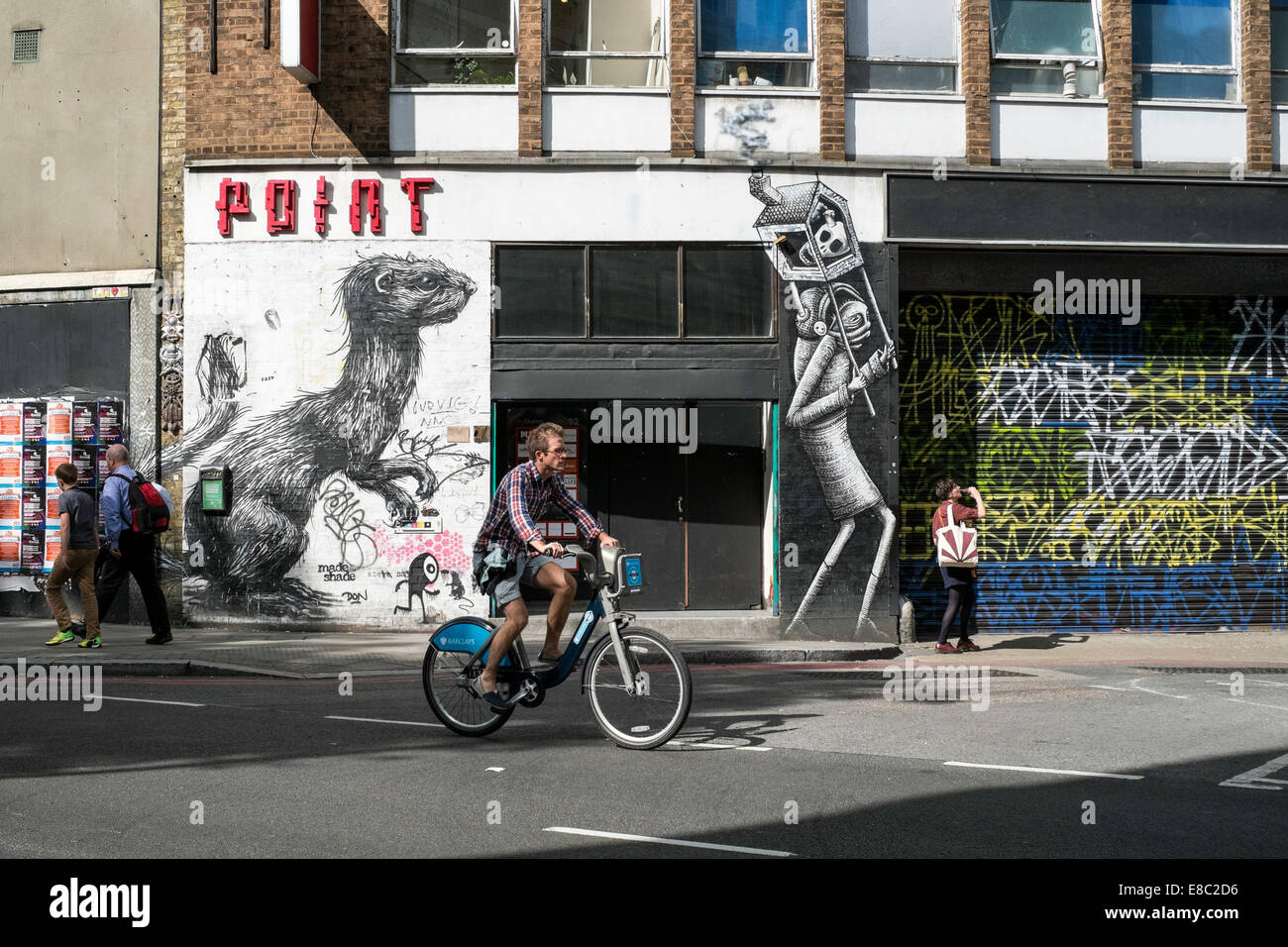 Mural near Old Street, London, United Kingdom Stock Photo