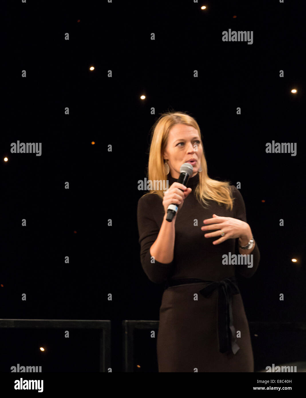 London, UK. 4rd Oct, 2014. Jeri Ryan at Destination Star Trek 3 Event , Excel Centre, Docklands. Credit:  Robert Stainforth/Alamy Live News Stock Photo