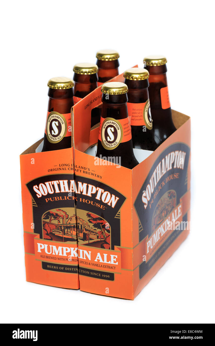 A six pack of Southampton Publick House Pumpkin Ale Stock Photo Alamy