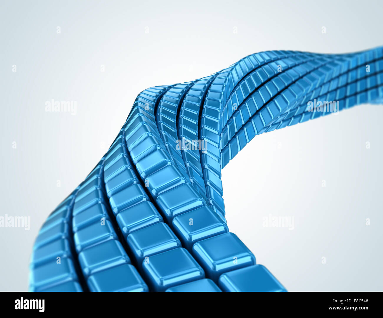 3d cubes abstract shape isolated on white background Stock Photo - Alamy