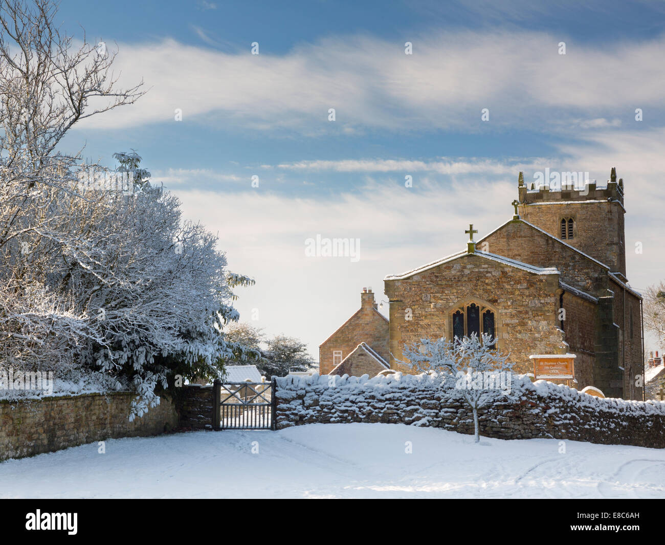 St Martin's Church, Bulmer, North Yorkshire, England Stock Photo