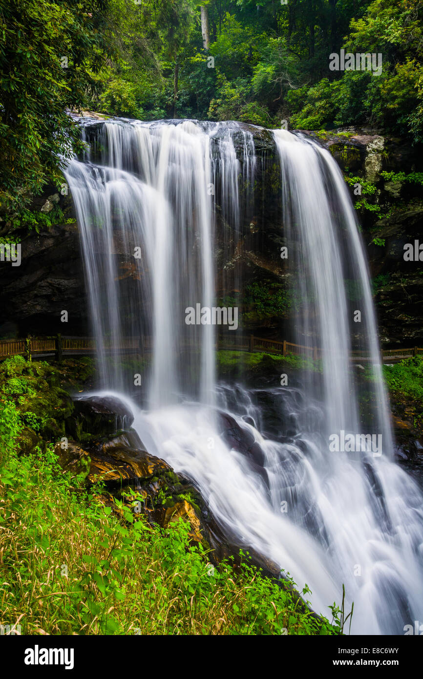 Dry Falls, on the Cullasaja River in Nantahala National Forest, North Carolina. Stock Photo