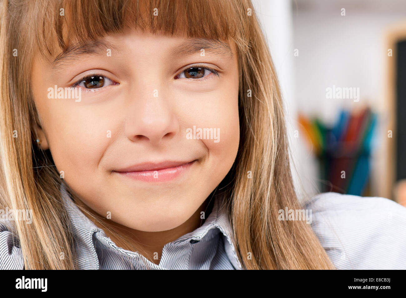 Girl doing homework Stock Photo Alamy