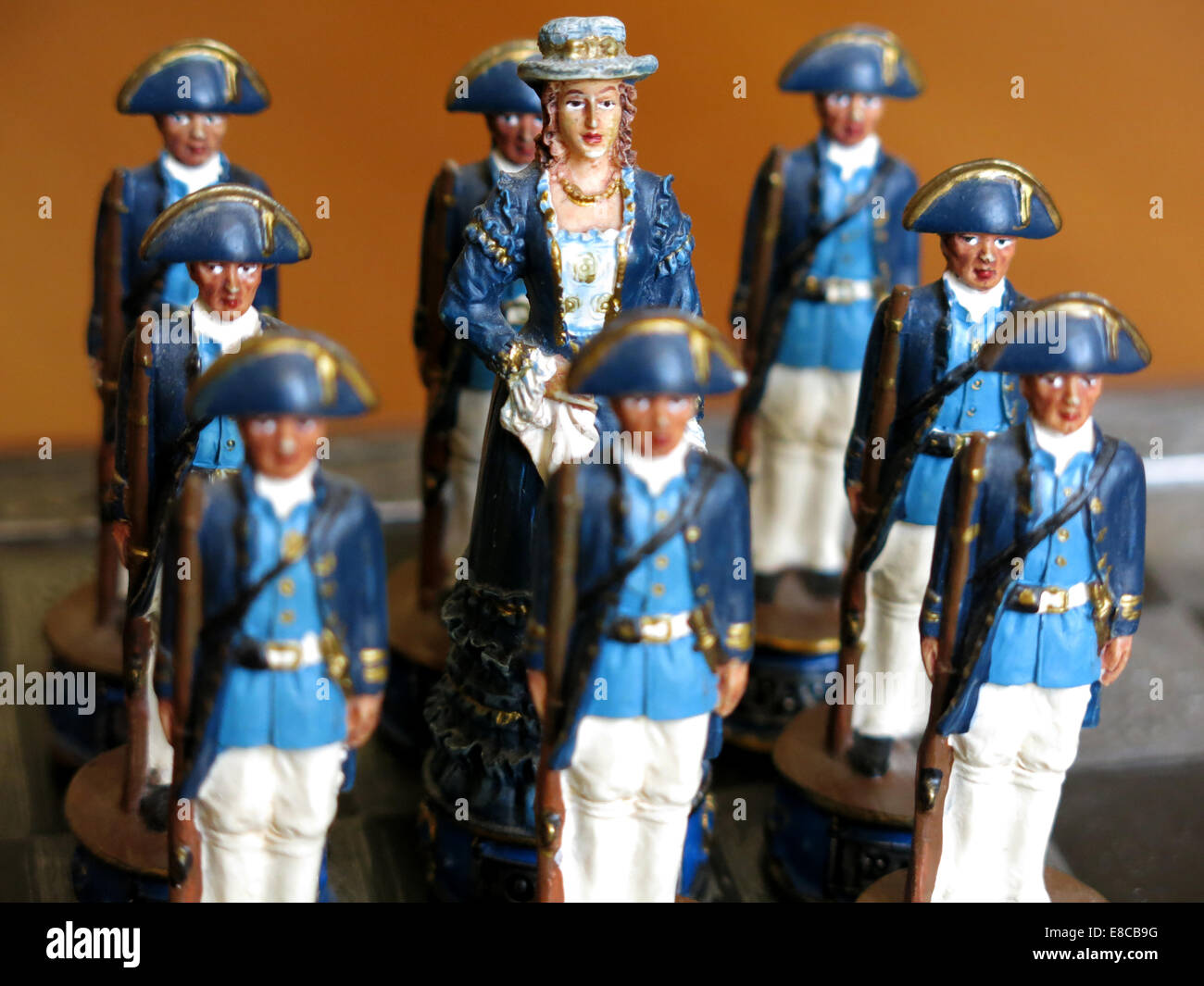 Chess pieces in formation Stock Photo - Alamy
