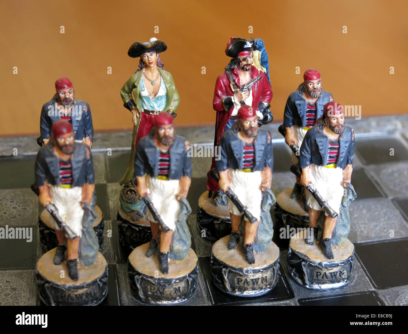 Chess pieces in formation Stock Photo - Alamy