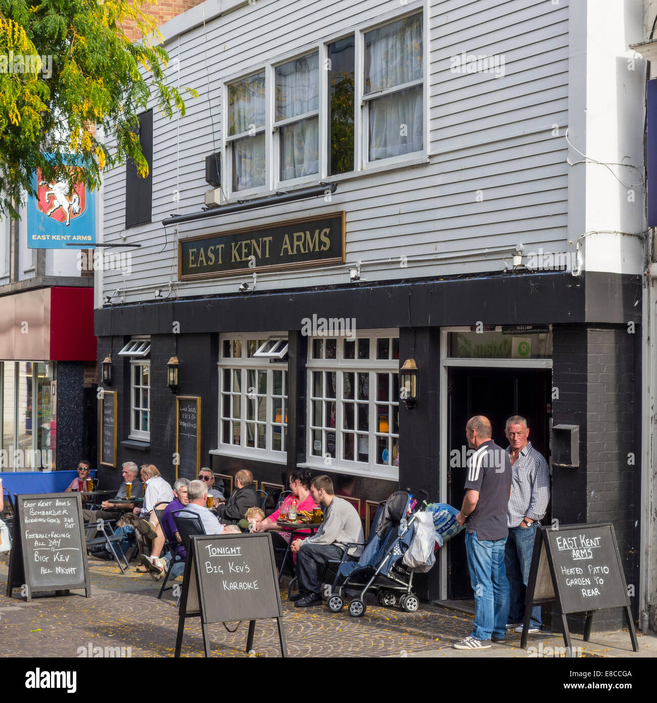 East Kent Arms Pub Folkestone High Street Kent Stock Photo Alamy