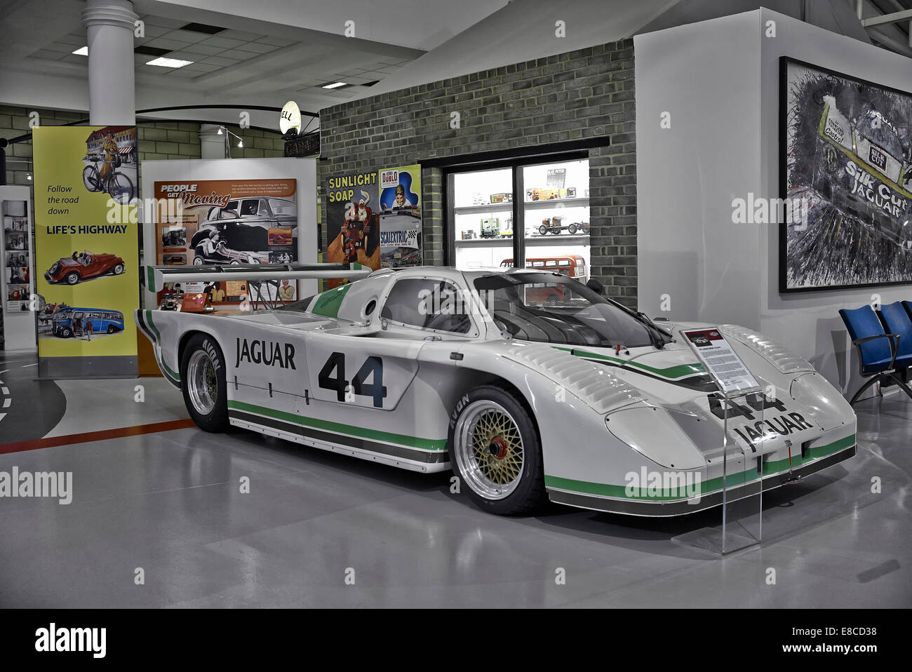 Jaguar XJR-5 1987 competition car on display at the Heritage Motor Museum Gaydon England UK Stock Photo