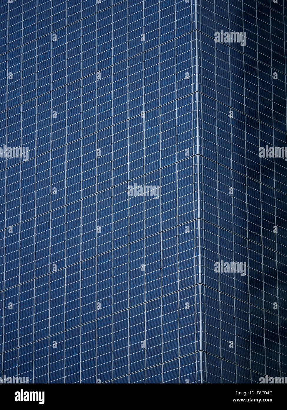 Solar panels on the CIS Building in Manchester UK Stock Photo