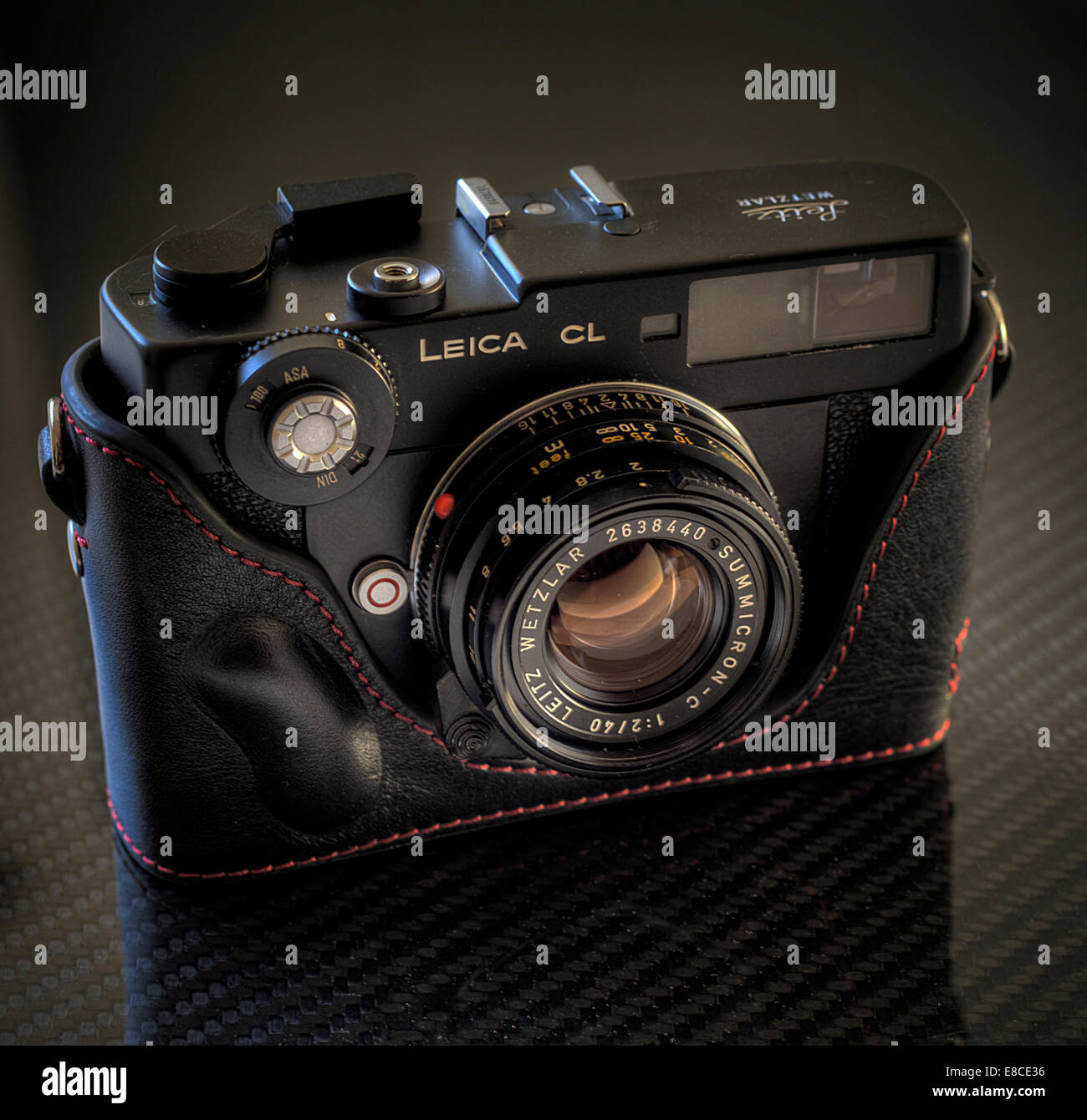 Classic Leica CL film camera with Zhou leather case Stock Photo Alamy