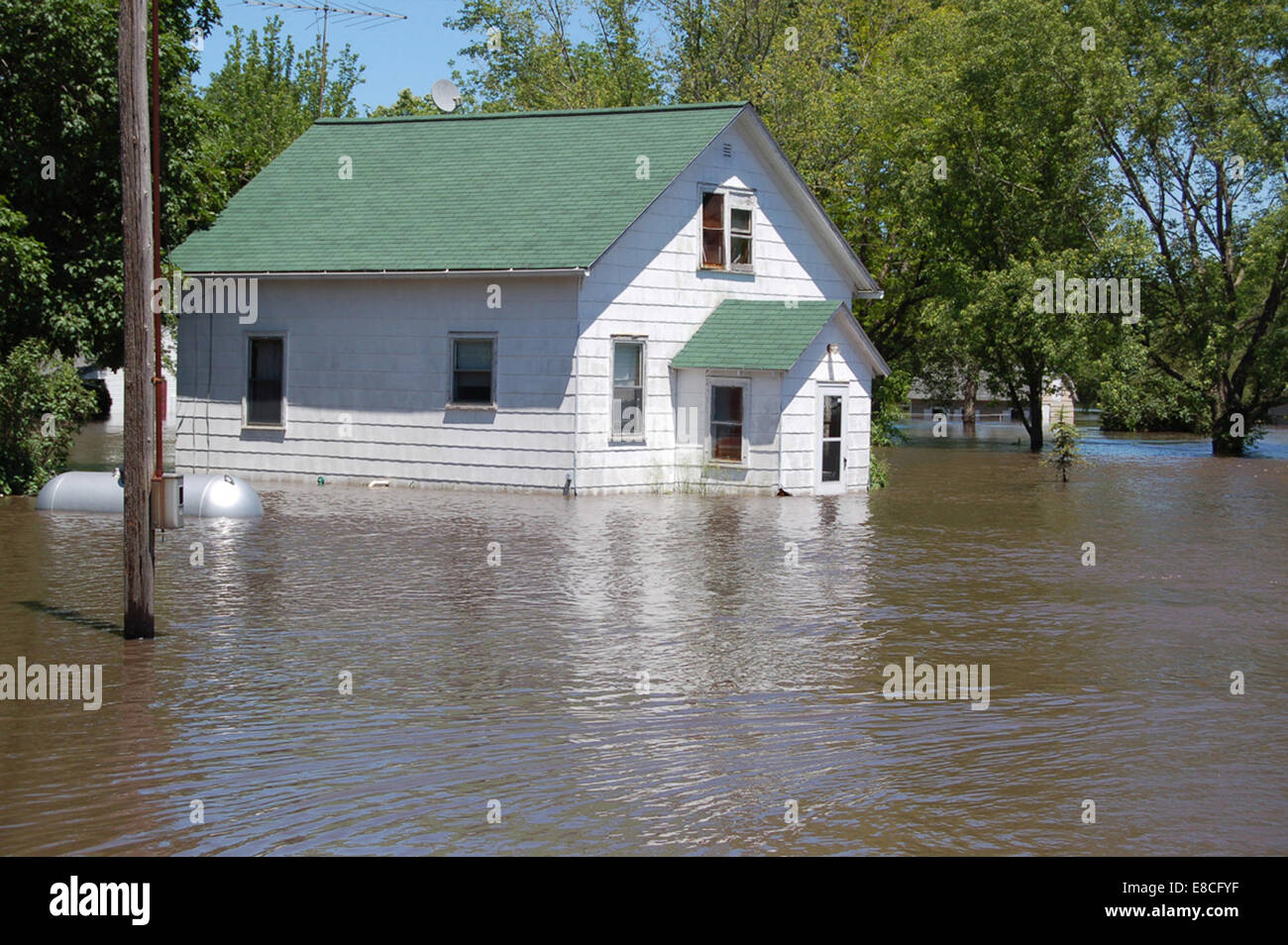 002 Flooding in Finchfield, IA Stock Photo