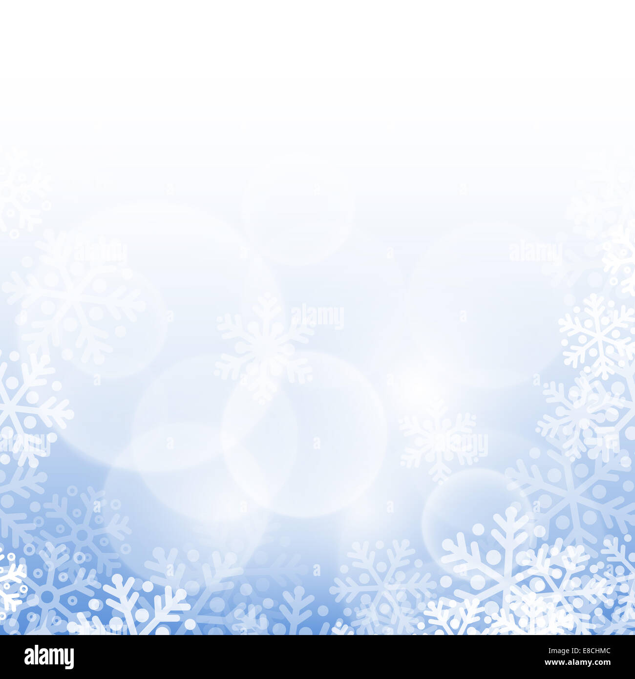 Abstract blue christmas background with snowflakes Stock Photo - Alamy