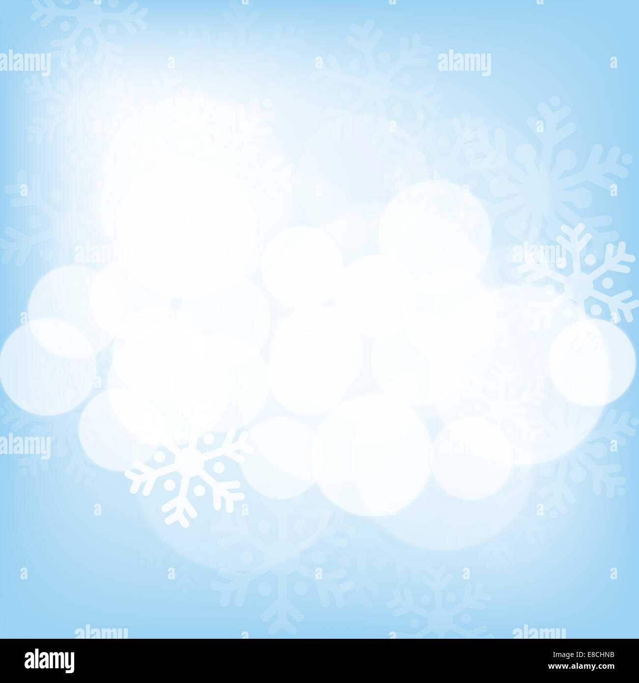 Abstract blue christmas background with snowflakes Stock Photo - Alamy