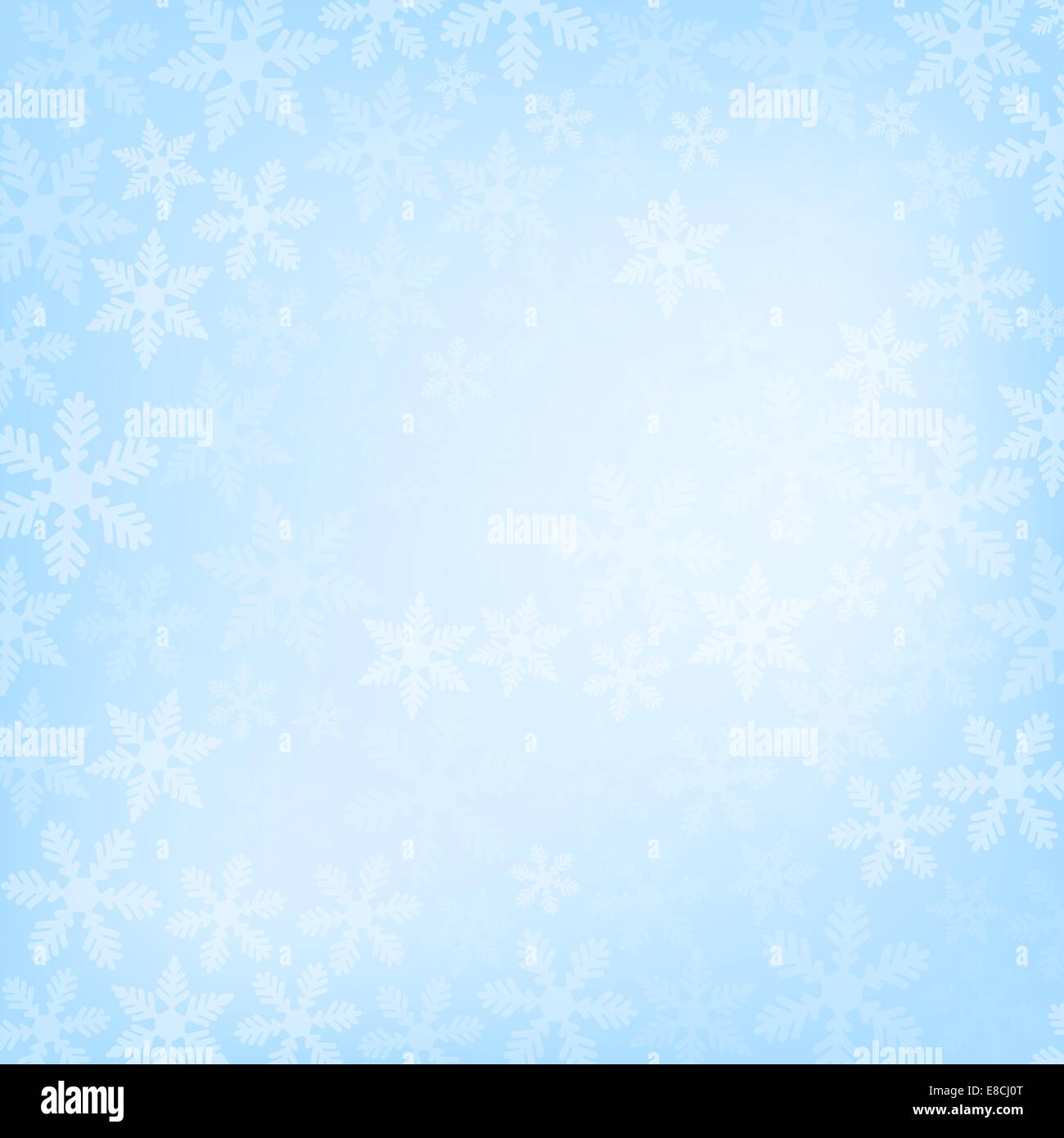 Abstract blue christmas background with snowflakes Stock Photo - Alamy