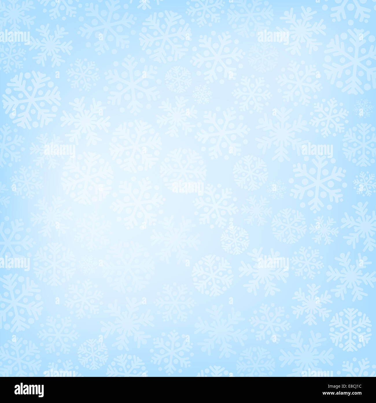 Abstract blue christmas background with snowflakes Stock Photo - Alamy
