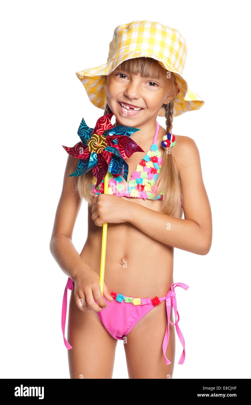 Happy Teenagers Stock Photo - Download Image Now - Bikini, Child