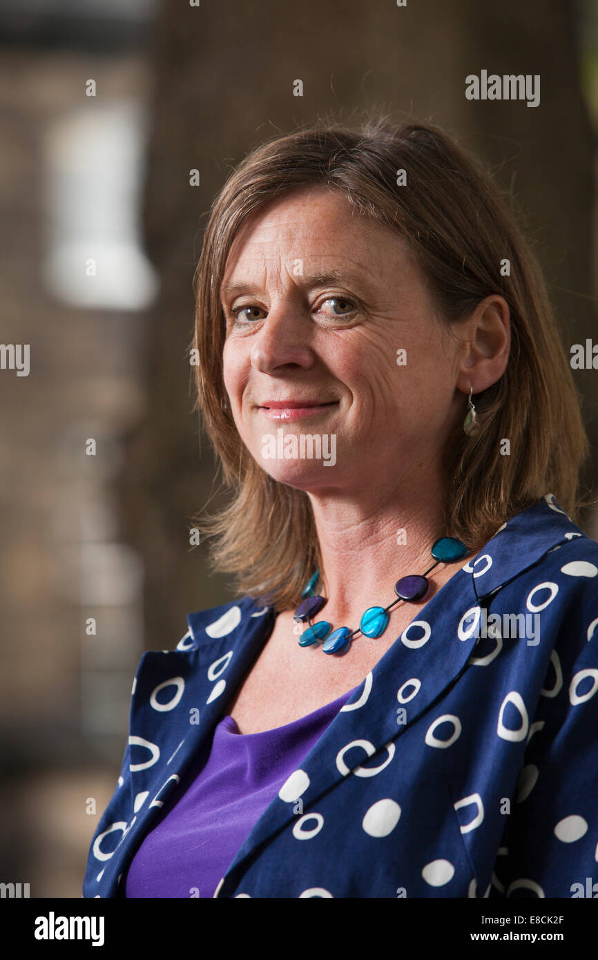 Linda Cracknell, author, at the Edinburgh International Book Festival 2014. Edinburgh, Scotland. 14th August 2014 Stock Photo