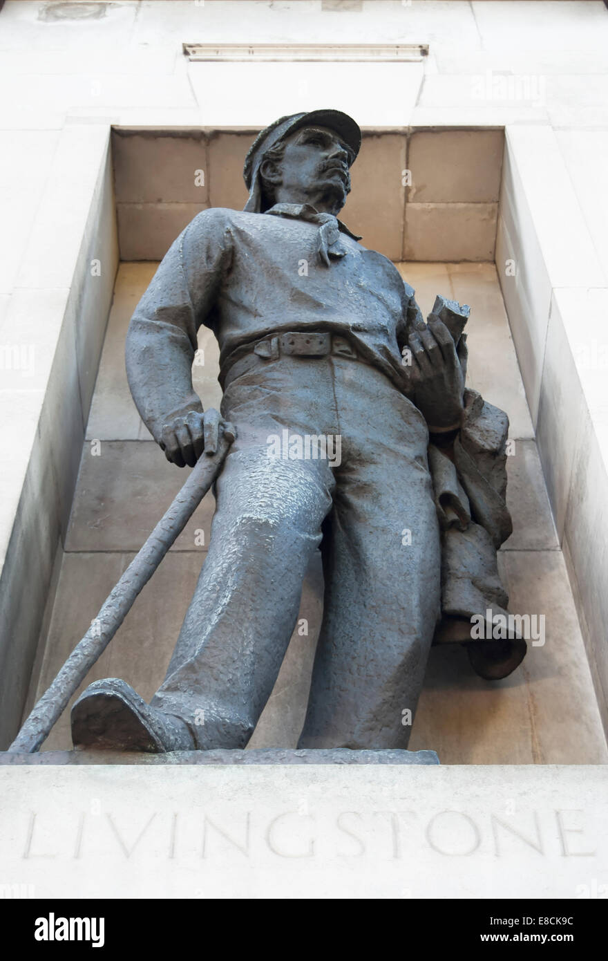 t.b. huxleyjones' statue of missionary and explorer david livingston