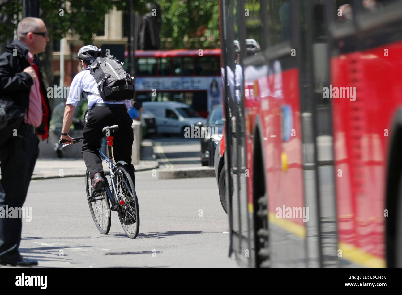 Man standing riding bus hi-res stock photography and images - Alamy