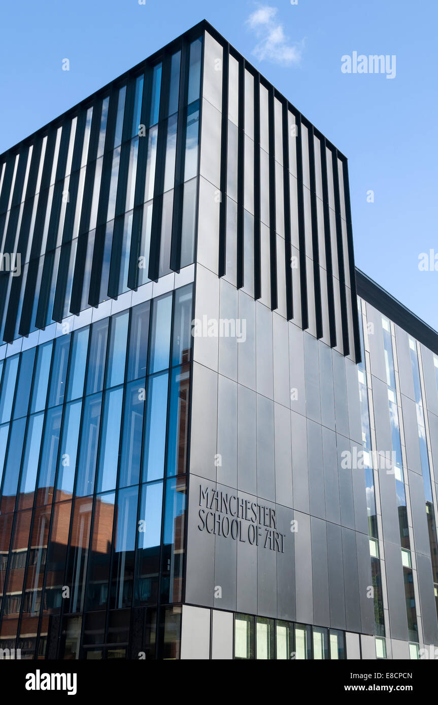 Manchester School of Art building (built 2013), Manchester Metropolitan University, Manchester, England, UK. Stock Photo