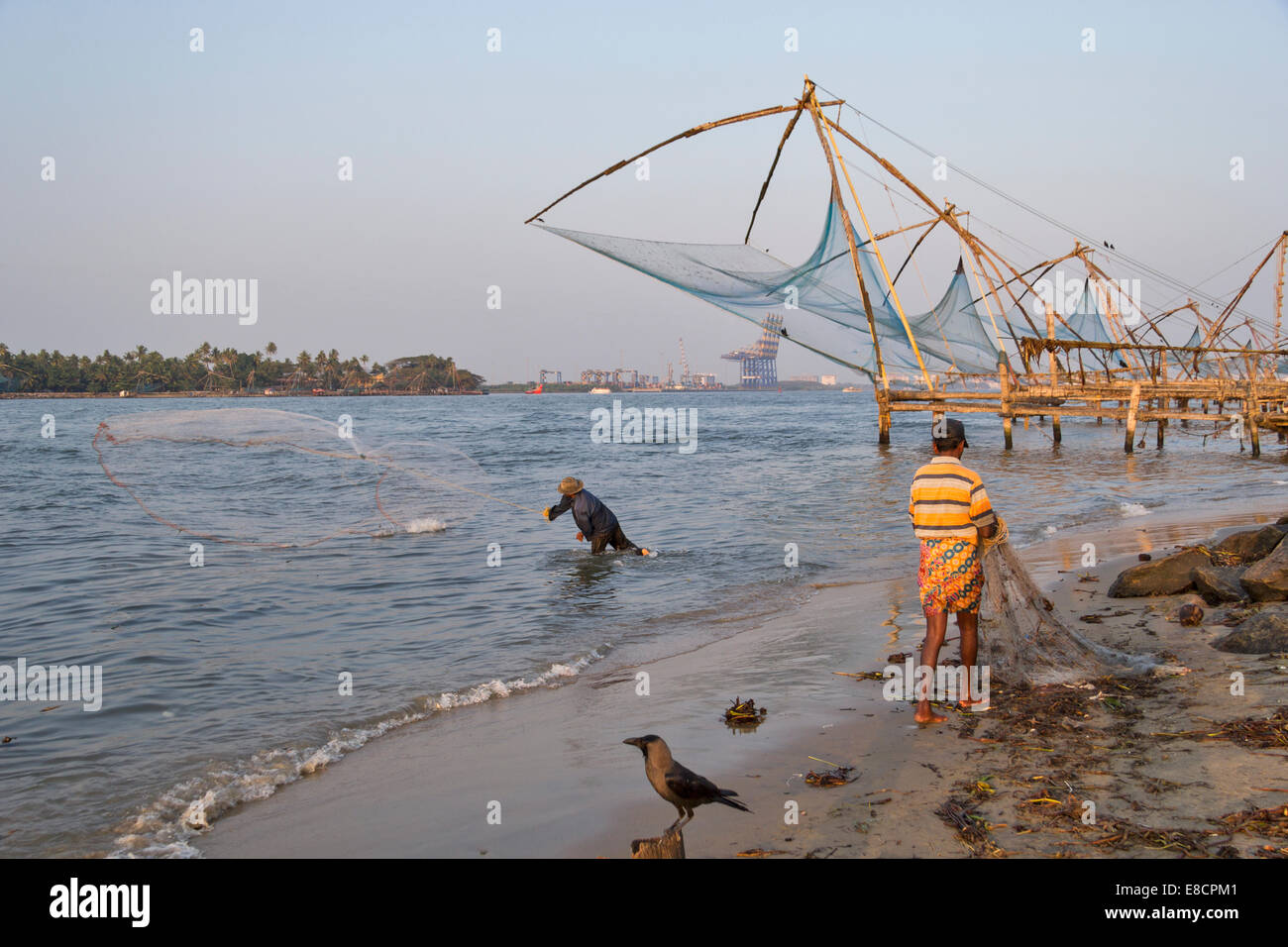 Fisherman indian nets hi-res stock photography and images - Alamy