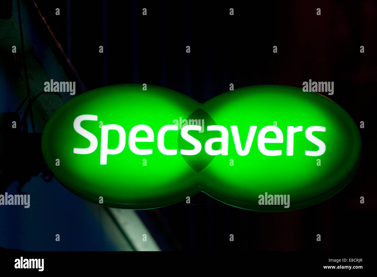 Specsavers opticians shop sign/logo. Stock Photo