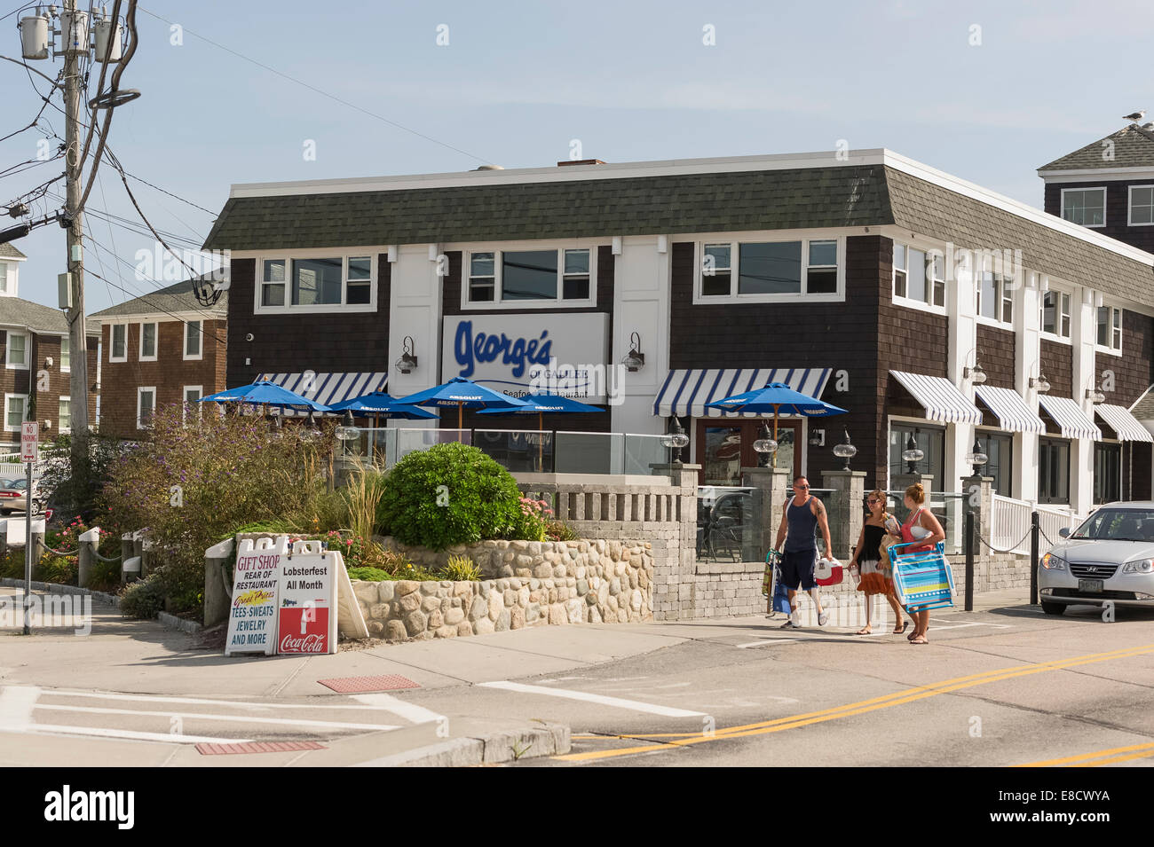 of Galilee Rhode Island Famous Seafood Restaurant Stock Photo