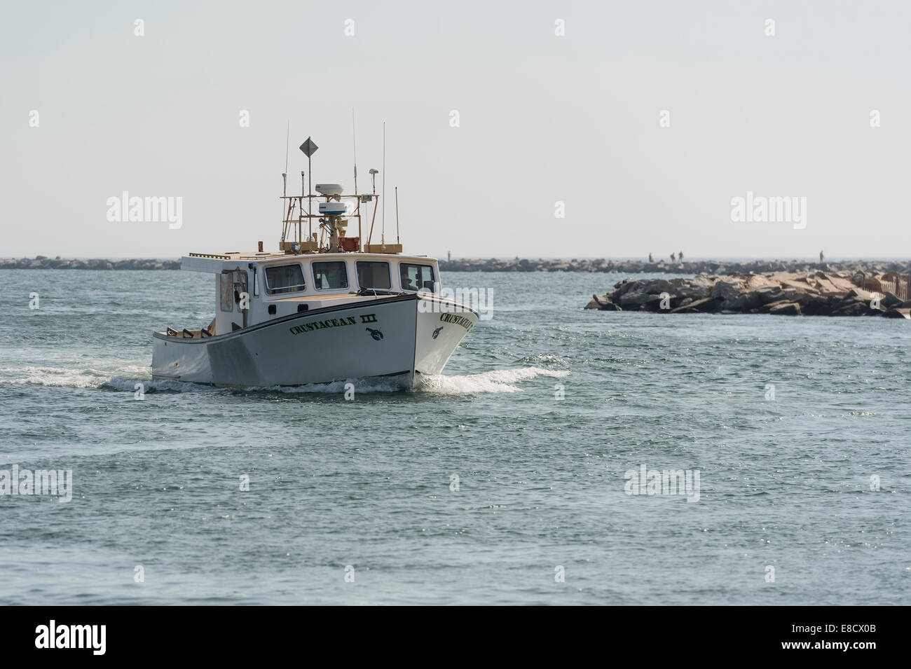 Commercial Fishing boats underway in Galilee Point Judith Narragansett