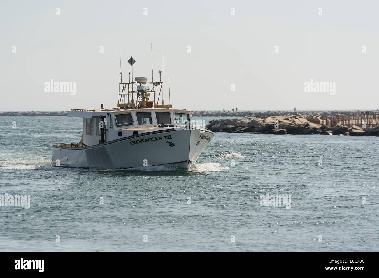 Commercial Fishing boats underway in Galilee Point Judith Narragansett