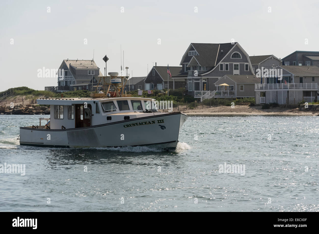 Commercial Fishing boats underway in Galilee Point Judith Narragansett