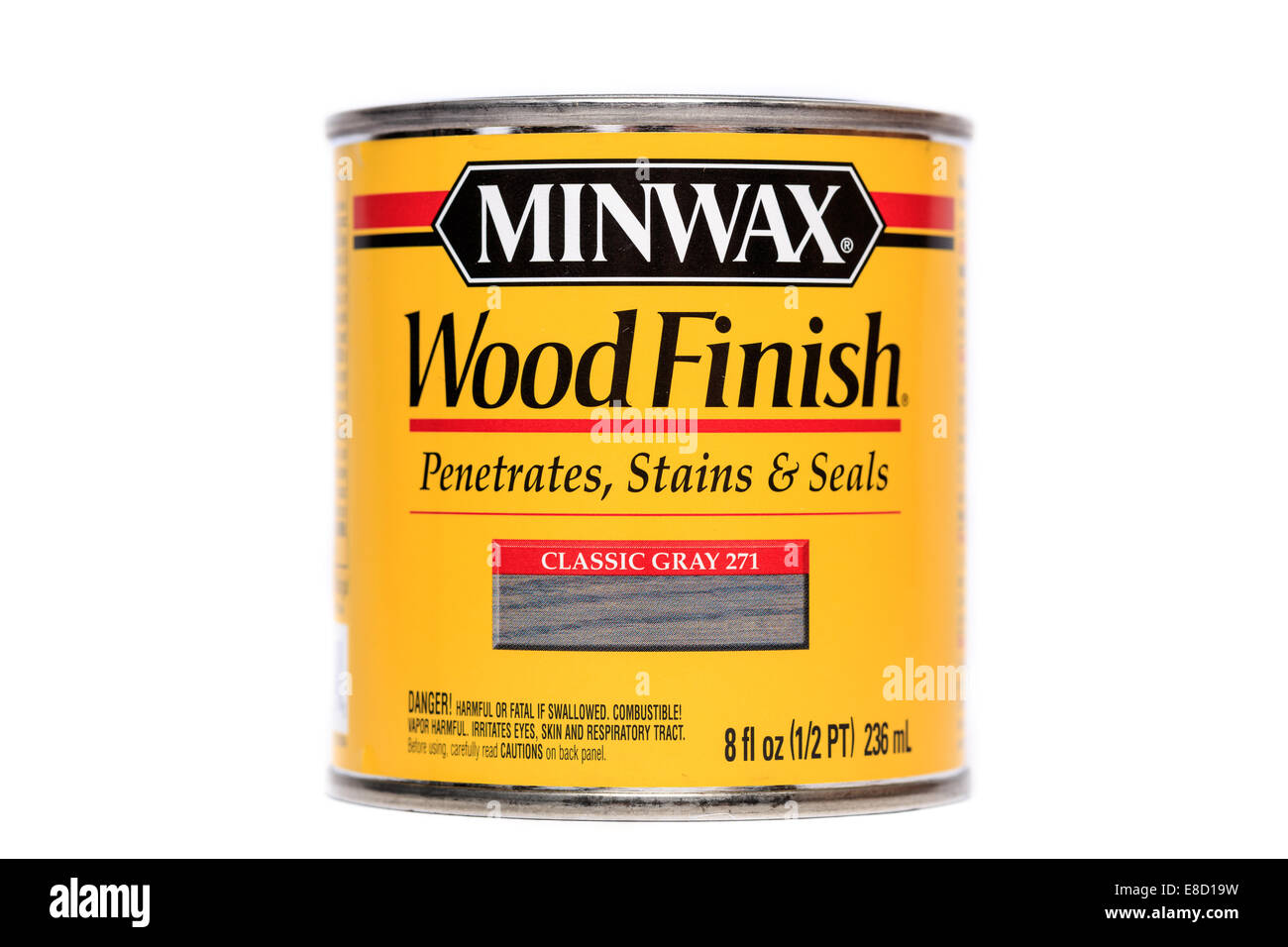 Minwax Classic Gray Wood Finish Stock Photo