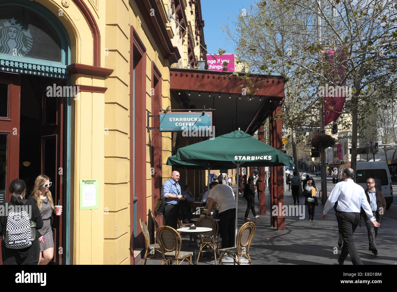 starbucks coffee shop on street in sydney city centre,australia Stock Photo Alamy